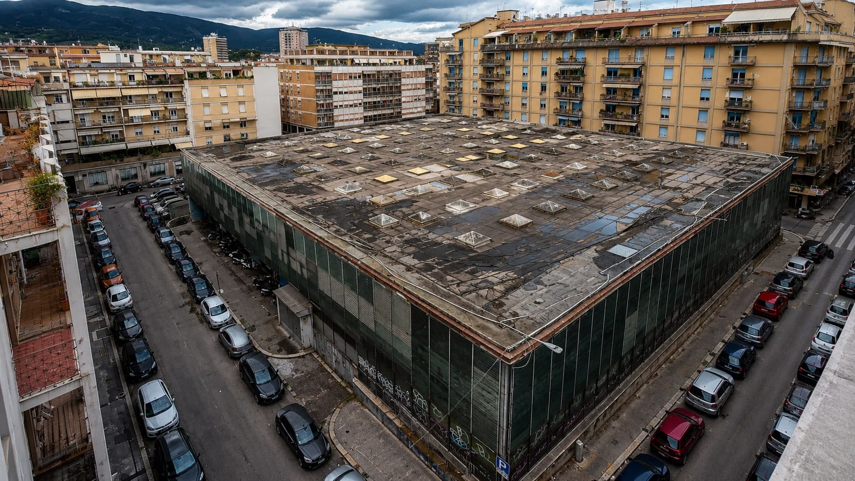 Vista aerea del cantiere Superconti di Terni